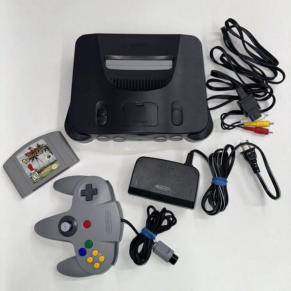Nintendo 64 Perfect OEM Console System Bundle Controller Cable Game N64 Tested